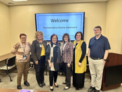 STATE REPRESENTATIVE NORINE HAMMOND VISITS MEMORIAL HOSPITAL