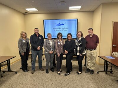 SENATOR JIL TRACY AND SENATOR NEIL ANDERSON VISIT MEMORIAL HOSPITAL