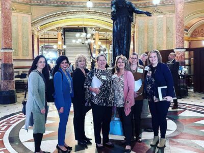 Memorial Hospital Staff Meets with State Representative Norine Hammond/Senator Neil Anderson During Hospital Advocacy Day in Springfield