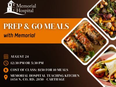 Memorial Hospital Health & Wellness Team Hosting Prep & Go Meals Workshop