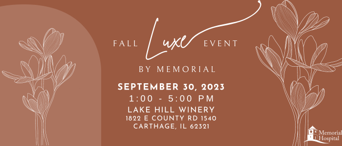 Fall Luxe Event by Memorial to Take Place at Lake Hill Winery