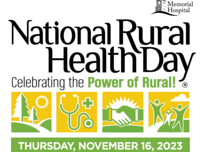 Memorial Hospital Joins Nationwide Observance of National Rural Health Day on November 16