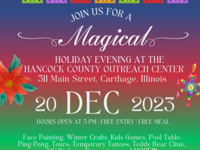Magical Holiday Evening at the Hancock County Outreach Center: A Festive Celebration by Memorial Hospital and Hancock County Outreach Center