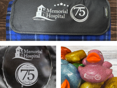 MEMORIAL HOSPITAL CELEBRATES 75TH ANNIVERSARY WITH COMMEMORATIVE MERCHANDISE