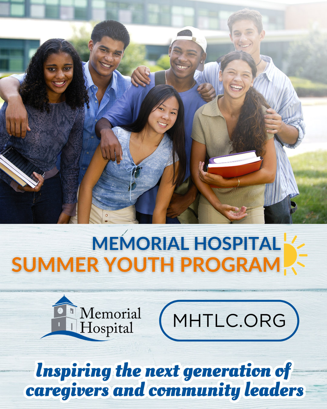Memorial Hospital Summer Youth Program flyer